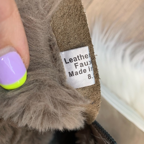 JSlide Faux Furlined Micro Lined Booties - Picture 5 of 7